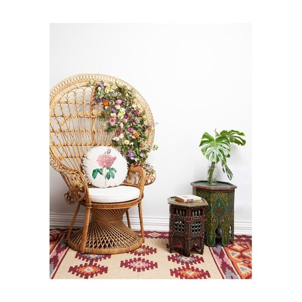 Oboustranný polštář Madre Selva Rose, ⌀ 45 cm-image-2