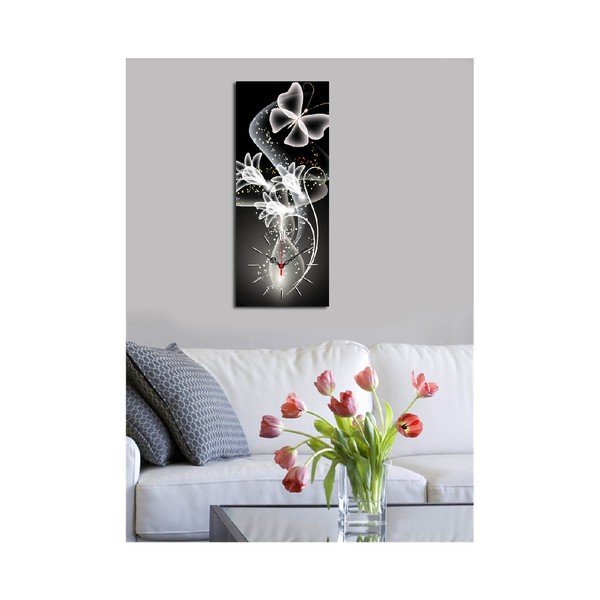 Dekorativní nástěnné hodiny Motýl, 30 x 70 cm-image-2