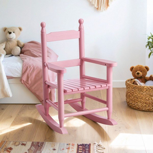 Růžová dětská židle z topolového dřeva – Premier Housewares-image-1