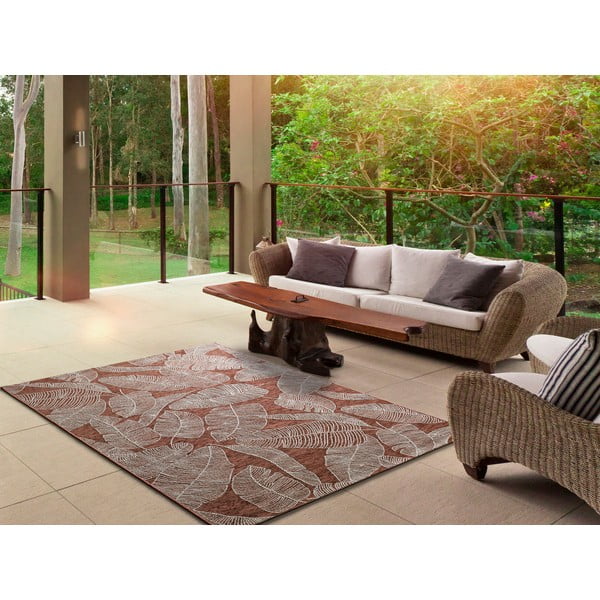 Oranžový venkovní koberec Universal Sigrid, 58 x 110 cm-image-1