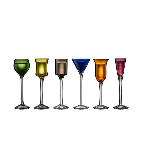 Skleničky v sadě 6 ks na panáky 50 ml – Lyngby Glas