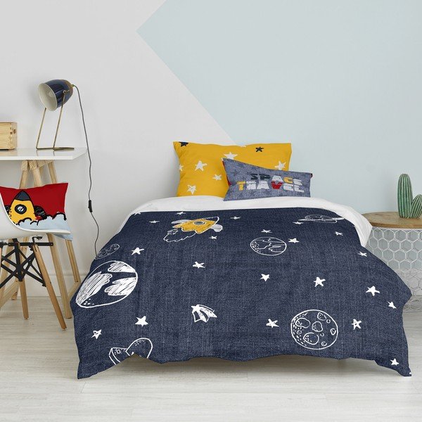 Bavlněné dětské povlečení na jednolůžko 140x200 cm Starspace – Mr. Fox-image-3