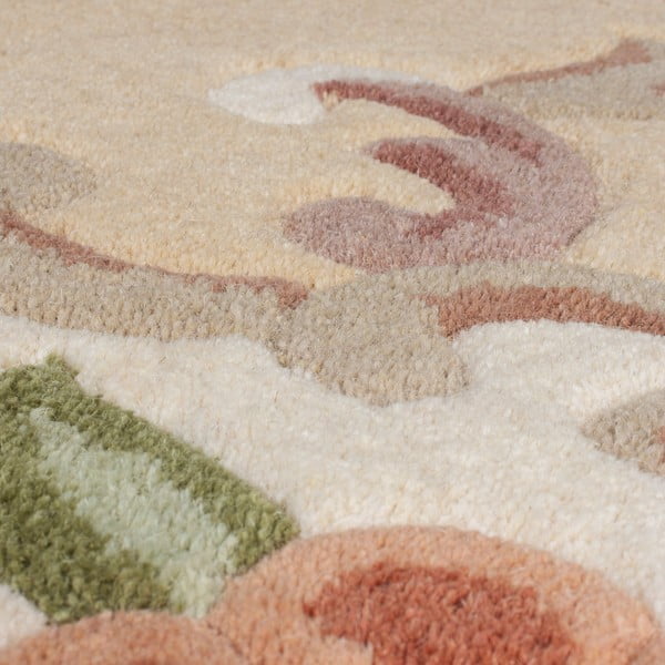 Béžový vlněný koberec Flair Rugs Aubusson, 75 x 150 cm-image-3