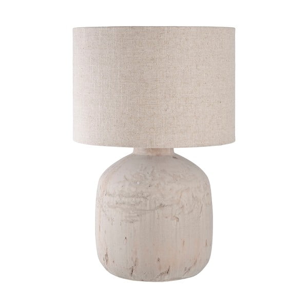 Krémová stolní lampa s textilním stínidlem (výška 46,5 cm) Bilby – House Nordic