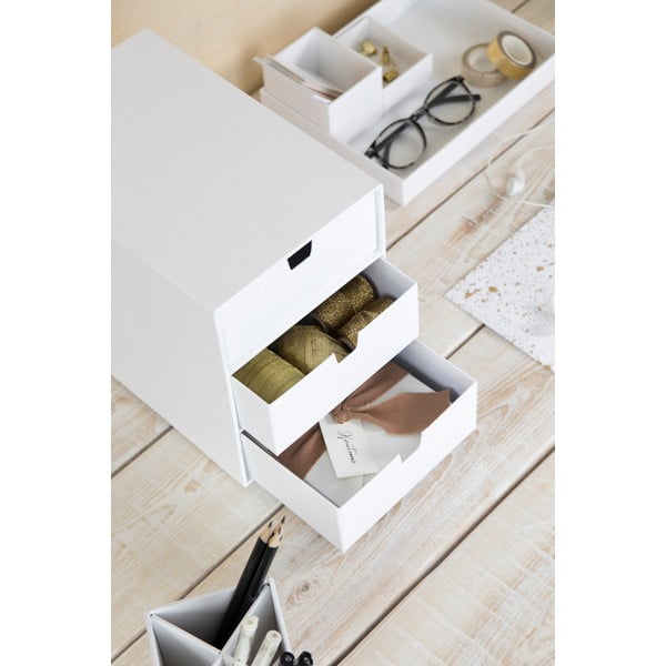 Bílý zásuvkový box se 3 šuplíky Bigso Box of Sweden Ingrid-image-2