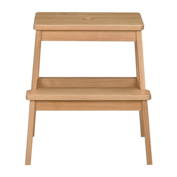 Přírodní dubová stolička/schůdky Rowico Metro-image-1