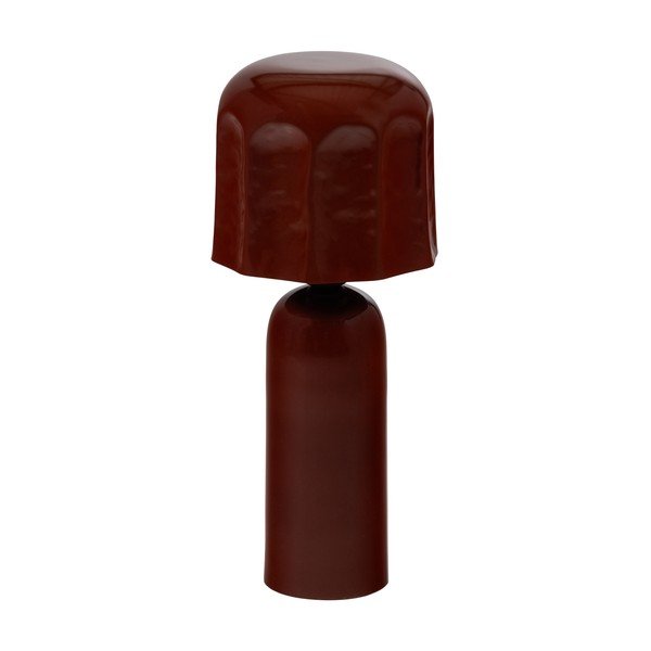 Hnědá kovová stolní lampa (výška 39 cm) Lumira – WOOOD-image-2