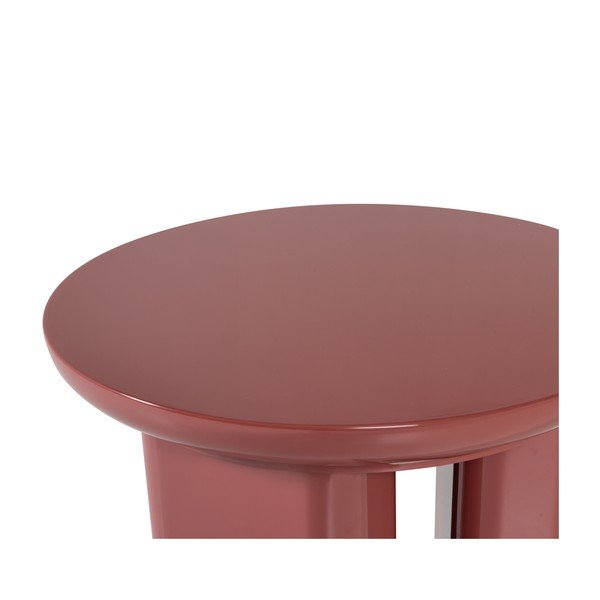 Lesklý kulatý odkládací stolek ø 40 cm Orivo – WOOOD-image-4