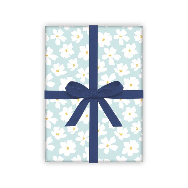 Modro-bílý balicí papír eleanor stuart No. 8 Floral-image-1