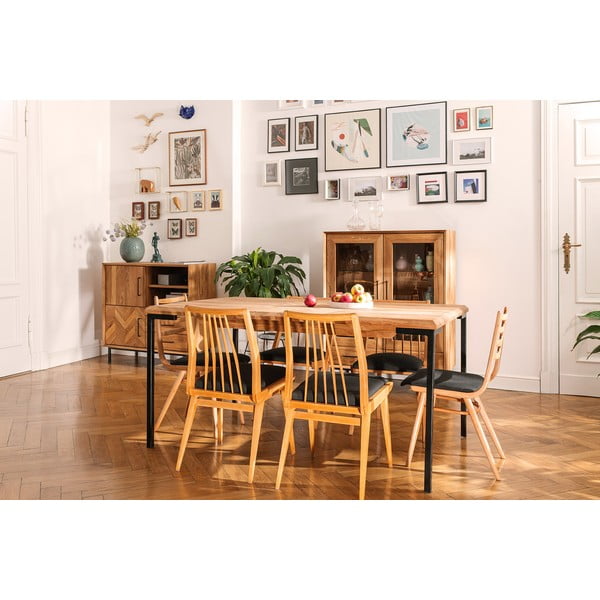 Jídelní stůl z dubového dřeva 90x200 cm Abies – The Beds-image-1