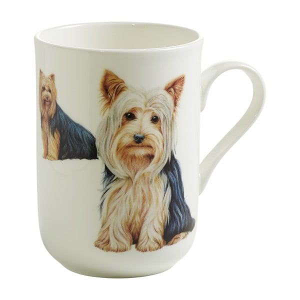 Hrnek z kostního porcelánu Maxwell & Williams Pets Yorkshire Terrier, 350 ml