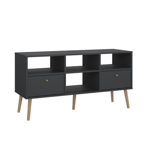 Antracitový TV stolek 117x61 cm Bodo – Tvilum-image-2