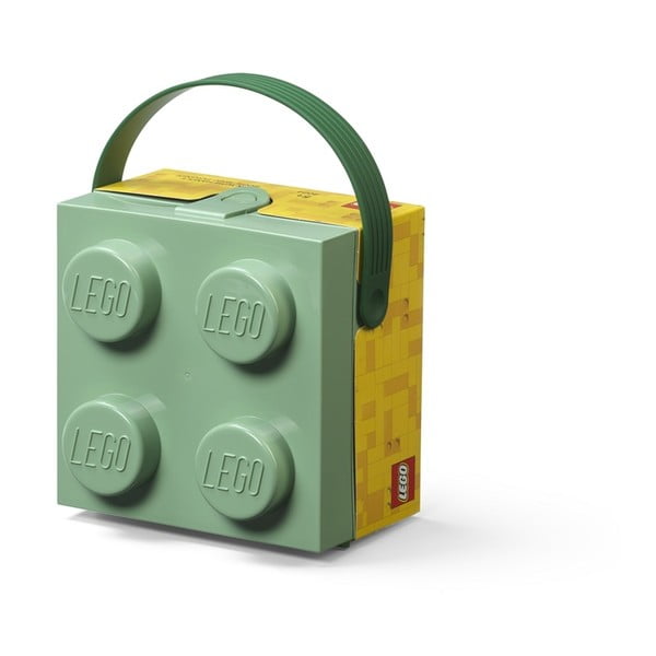 Světle zelený úložný box s rukojetí LEGO®-image-1