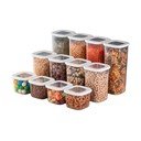 Plastové dózy v sadě 24 ks na potraviny Fresco – Hermia