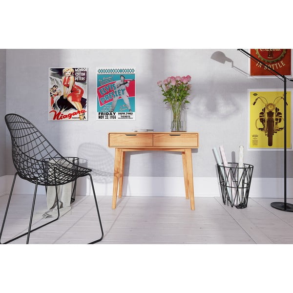 Toaletní stolek z bukového dřeva 90x40 cm Greg - The Beds-image-3