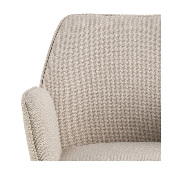 Béžová barová židle s nastavitelnou výškou/s područkami (výška sedáku 85 cm) Glenda – Actona-image-4