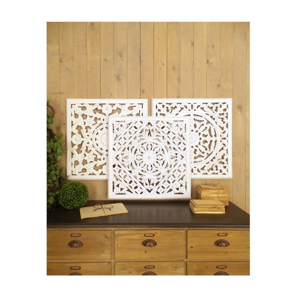 Sada 3 nástěnných dekorací Orchidea Milano Ramage, výška 60 cm