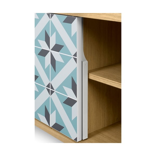 TV stolek z dubového dřeva s kovovýma nohama TemaHome Dann Makaresh-image-1