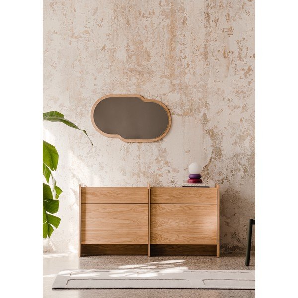 Komoda v dekoru dubu v přírodní barvě 146x76x51 cm Hido – noo.ma-image-1