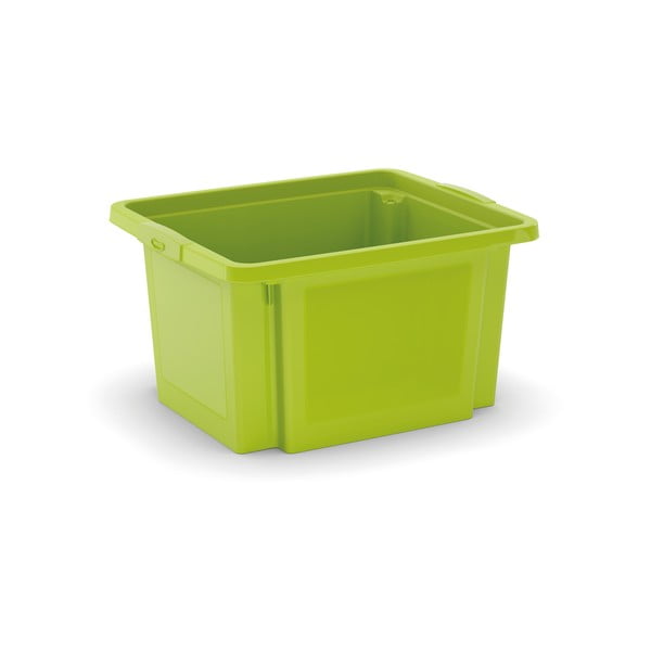 Zelený plastový úložný box 42x35x23 cm H-Box S – KIS