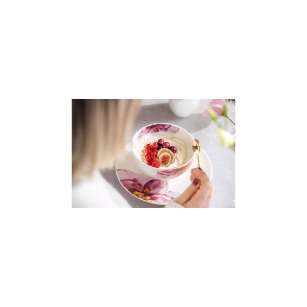 Bílo-růžový porcelánový talíř ø 21.2 cm Rose Garden  - Villeroy&Boch-image-1