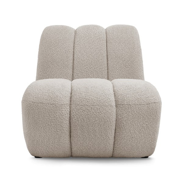 Béžové křeslo z textilie bouclé Janissaire – Bobochic Paris-image-3