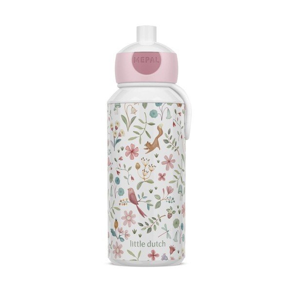 Bílá/růžová plastová dětská lahev 400 ml Fairy Wonders – Mepal