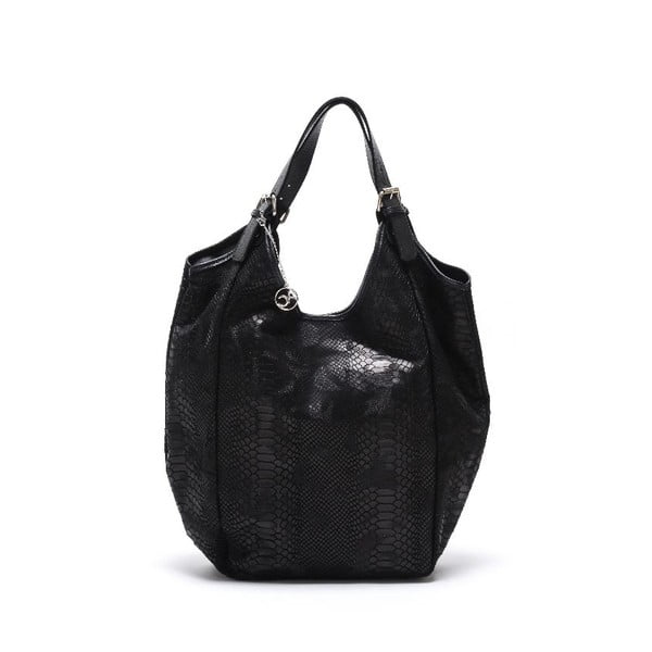 Kožená kabelka Fiopro, černá
