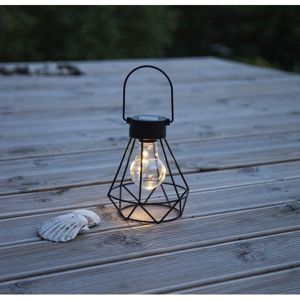 Černá LED lucerna Star Trading Eddy, výška 15,5 cm-image-1
