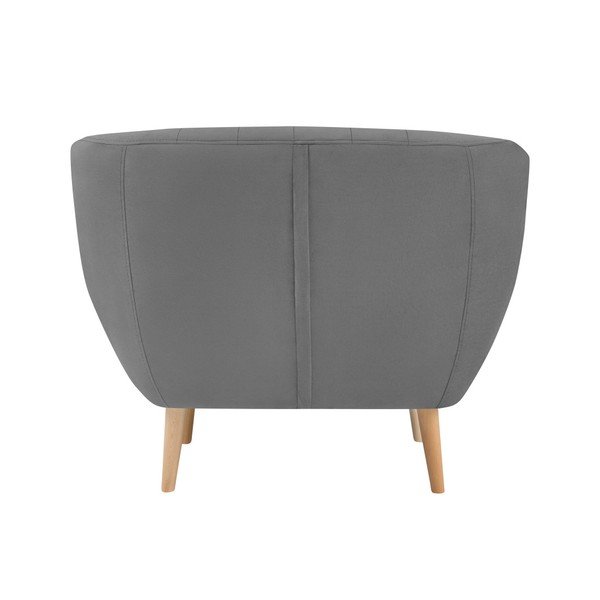 Šedé sametové křeslo Mazzini Sofas Sardaigne-image-4