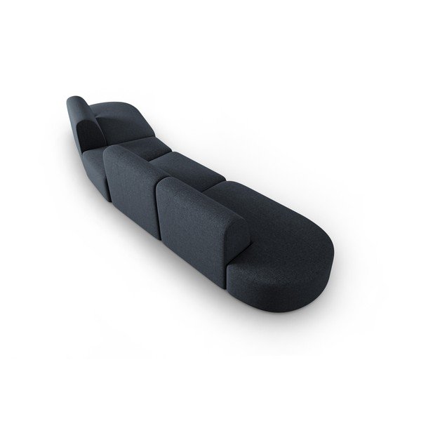 Modrá žinylková pohovka pravý roh 428 cm Paolo – Milo Casa-image-3