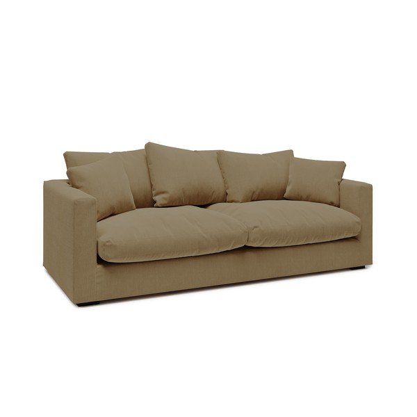 Béžová manšestrová pohovka 220 cm Comfy – Scandic-image-1