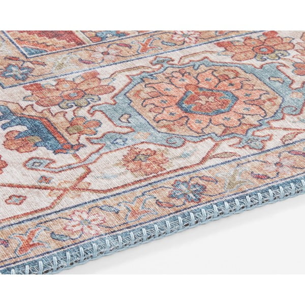 Modro-červený běhoun Nouristan Sylla, 80 x 200 cm-image-3