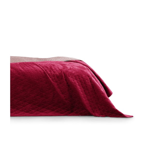 Červený přehoz přes postel AmeliaHome Laila Ruby Red, 260 x 240 cm