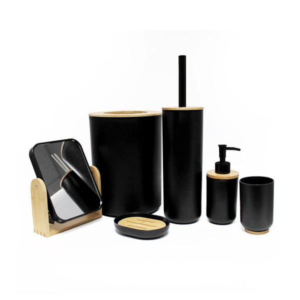 Černý plastový kelímek na zubní kartáčky Smart – douceur d'intérieur-image-1