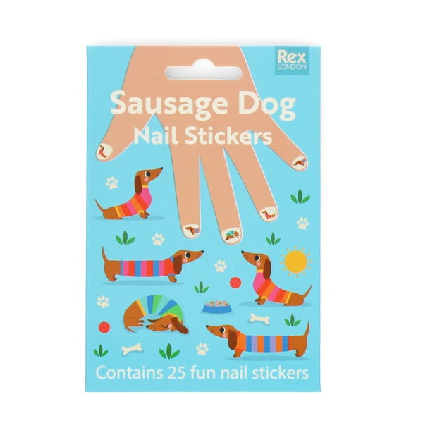 Kreativní sada Sunny Sausage Dog – Nail stickers – Rex London-image-2