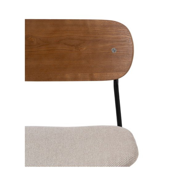 Hnědo-krémové jídelní židle v sadě 4 ks Moe – Ixia-image-4