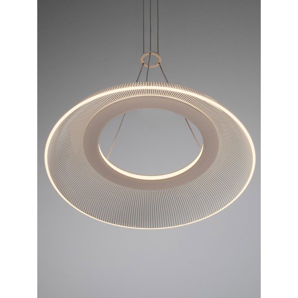 Matně bílé hliníkové LED závěsné svítidlo se stínidlem z akrylového skla ø 40 cm Mantle – Nova Luce-image-1