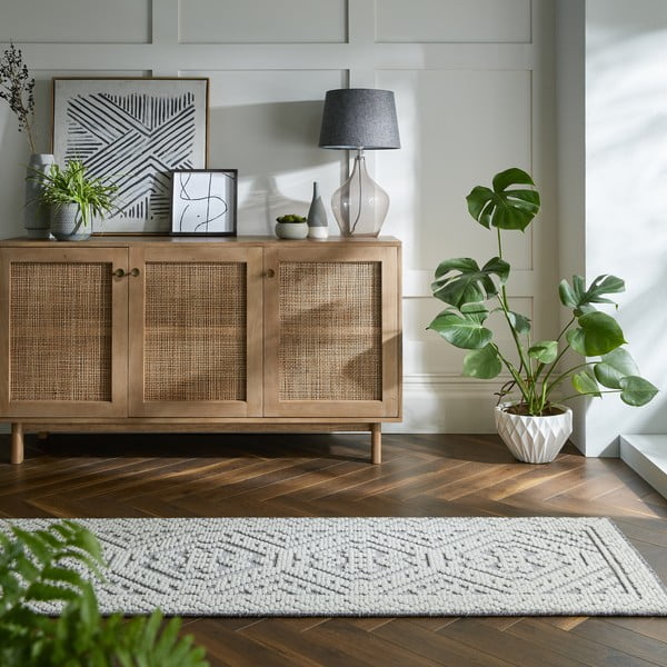 Šedý pratelný koberec běhoun 60x218 cm Verve Jaipur – Flair Rugs-image-1