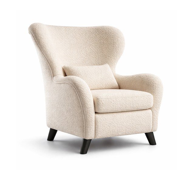 Béžové křeslo ušák Miuform Miuf