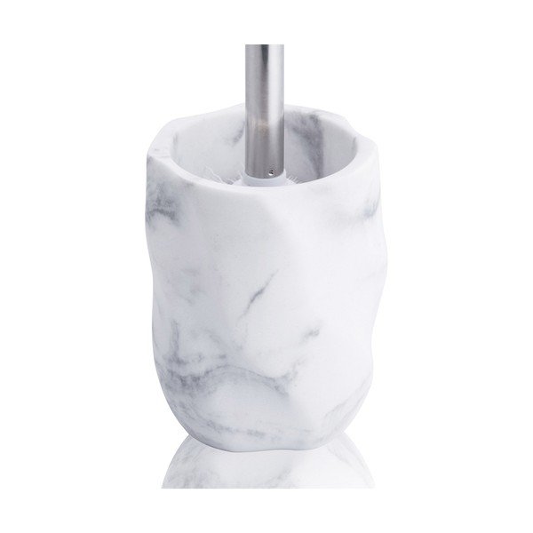 Bílá mramorová WC štětka Marble - Tomasucci-image-1