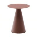 Kulatý odkládací stolek se skleněnou deskou ø 35 cm Wilshire – Kave Home