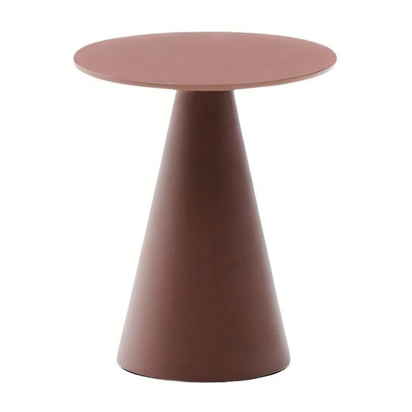 Kulatý odkládací stolek se skleněnou deskou ø 35 cm Wilshire – Kave Home