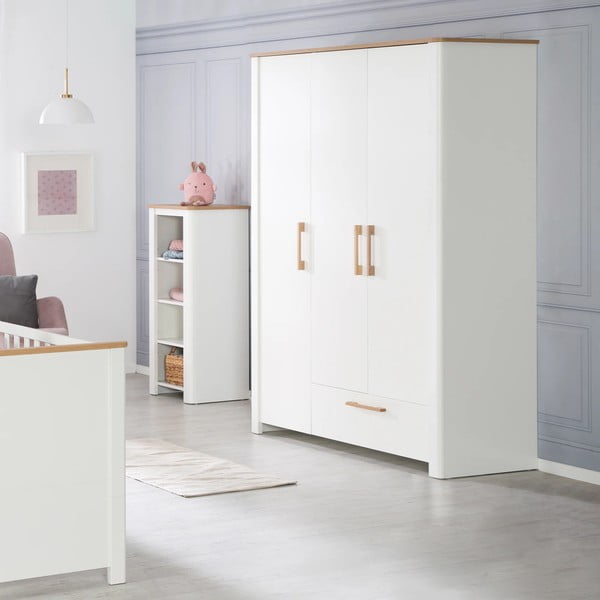 Bílá dětská šatní skříň 139x200 cm Ava – Roba-image-2
