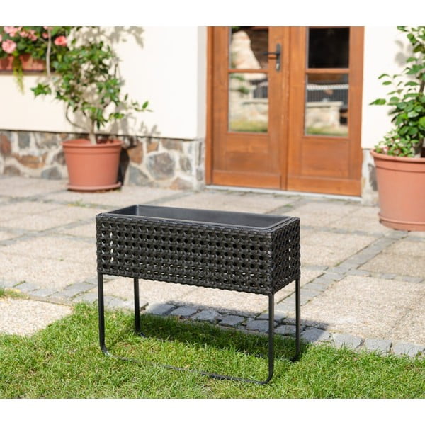 Černý zahradní květináč Bonami Essentials Magnolia-image-1