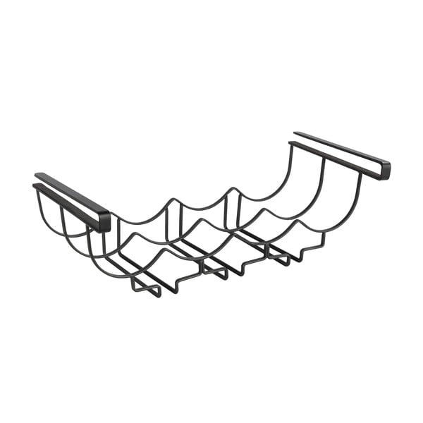 Černý kovový stojan pod poličku na skleničky Wenko-image-1