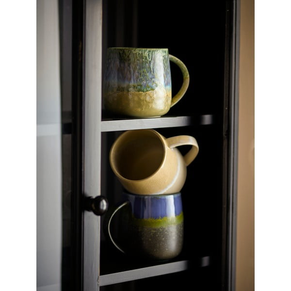 Modré/béžové hrnky v sadě 3 ks z kameniny 460 ml Cloe – Bloomingville-image-1