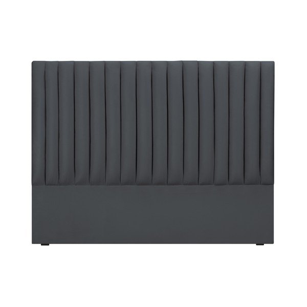 Antracitové čalouněné čelo postele 160x120 cm NJ - Cosmopolitan Design