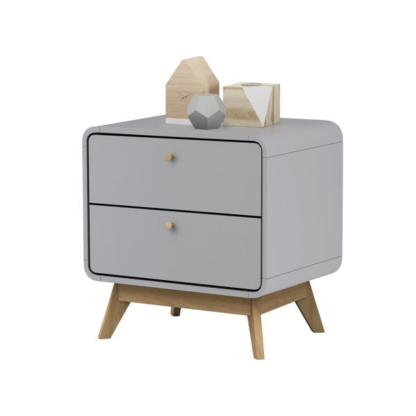 Šedý noční stolek Cassie - Støraa-image-3