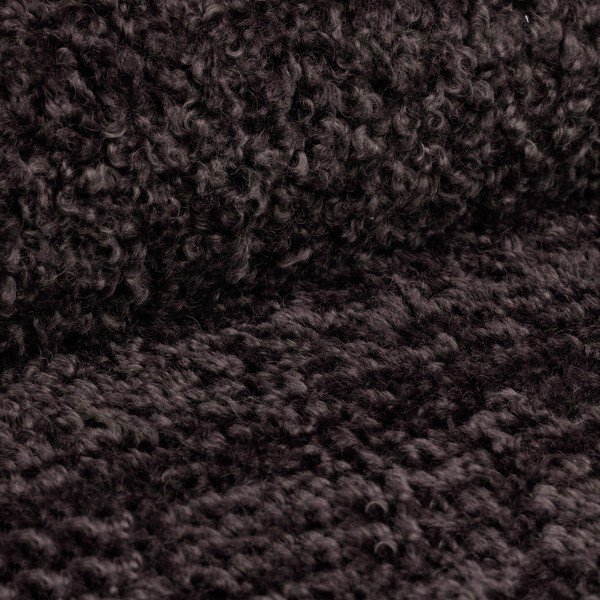 Antracitová modulární podnožka z textilie bouclé Bellis – Micadoni Home-image-4